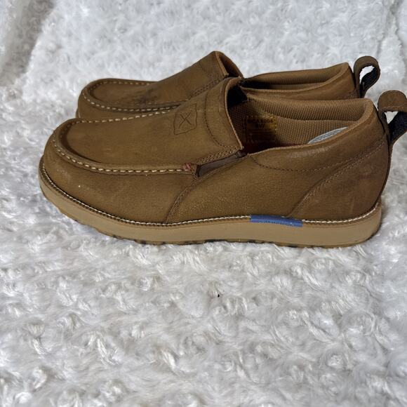 Twisted X Men's Tawny Brown CellStretch Wedge Driving Moc MCAX004 Size 9 Wide - Picture 4 of 10